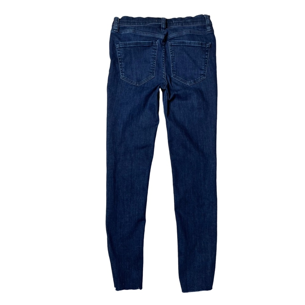 Free People Button‎ Up Skinny Jeans - Dark Wash - Picture 2 of 2